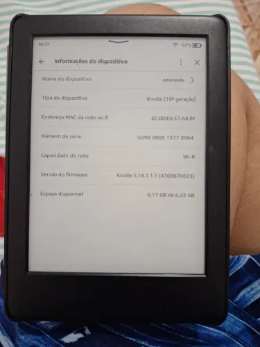 Kindle 10ª Geração Wi-Fi 8 GB + Capa | Excelente Estado