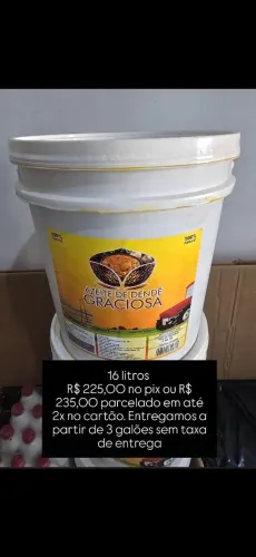 Azeite de dendé graciosa ( ENTREGA GRATUITA )