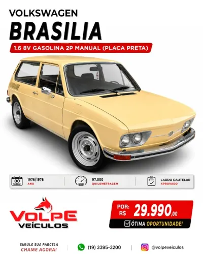 Volkswagen Brasilia 1600 2P 1976