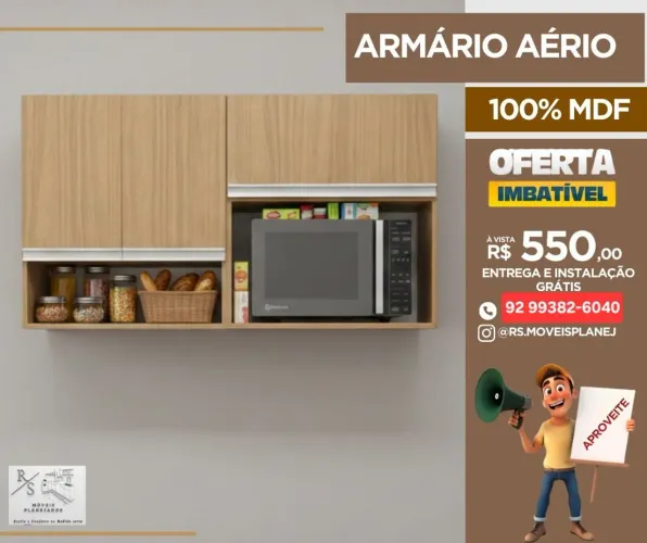 Armário aéreo preços imperdíveis 