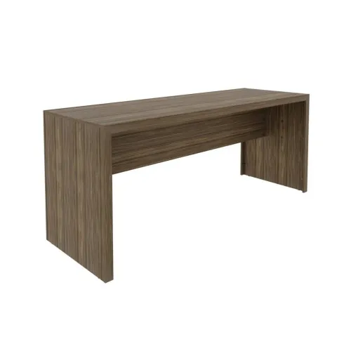 Escrivaninha Mesa para Escritório ME4185 180 cm Nogal Marrom - Moderna e Espaçosa