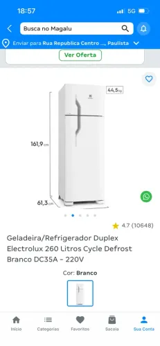 Geladeira Semi nova
