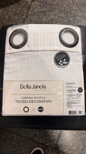 Cortina Rústica Pantex Bella Janela (2,60m x 1,70m