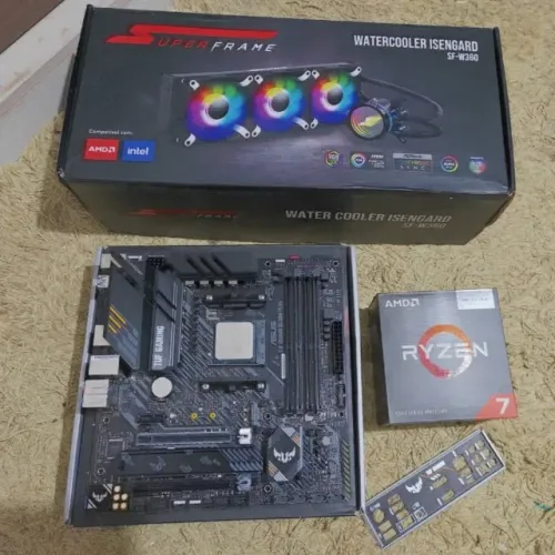 KIT UPGRADE RYZEN 5700X3D + TUF B550m + WATER COOLER ISENGARD 360mm