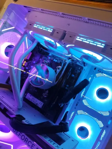 Water cooler 2 fans branco