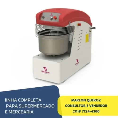 Amassadeira Espiral 25KG Braesi Nova