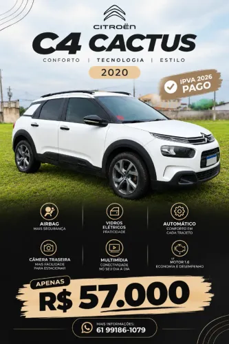 Citroen C4 Cactus Feel 1.6 16V Flex Aut. 2020