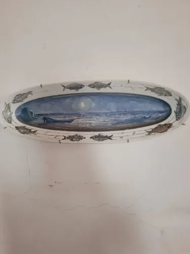 Travessa para peixe com tema marítimo