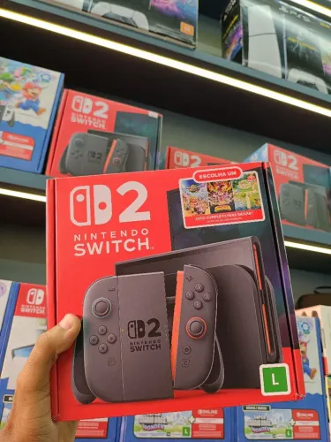 Nintendo Switch 2 com jogo! Até 3 opções!