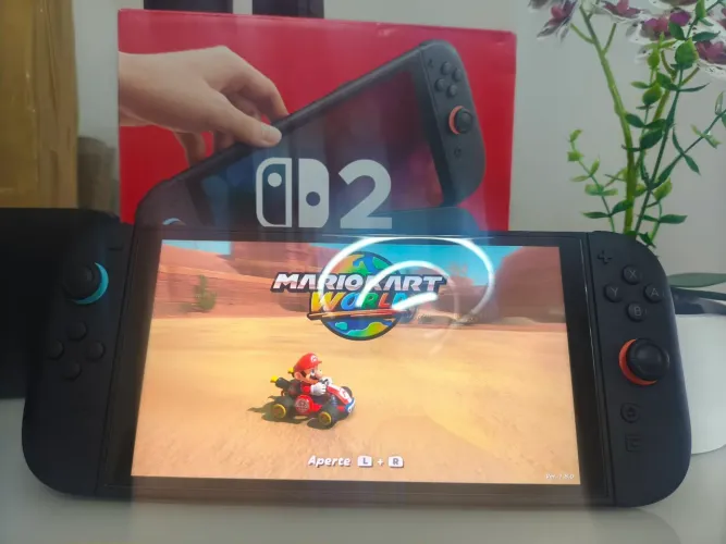 Nintendo Switch 2 + Mario kart world + acessórios !!