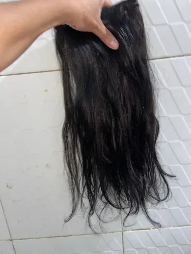 Cabelo humano na tela / fita adesiva / ponto americano 