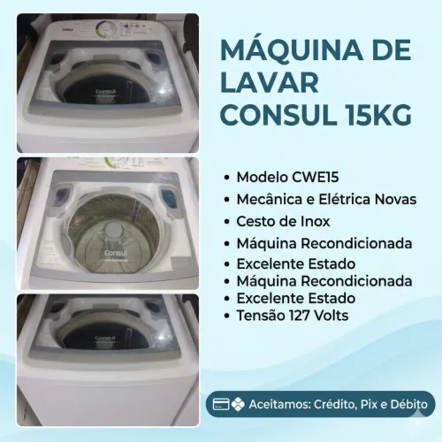 Máquina de lavar Consul 15 kilos