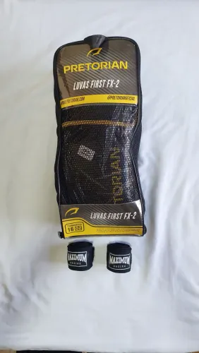 LUVA DE BOXE E MUAY THAI FIRST FX2 - PRETORIAN