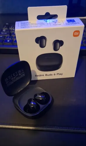 Fone de Ouvido Xiaomi Redmi Buds 6 Play Preto TWS 