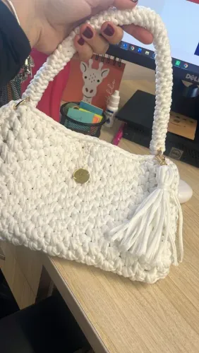 Bolsa de Crochê - Branca