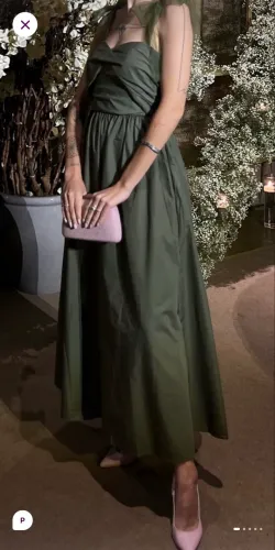 Vestido festa verde 