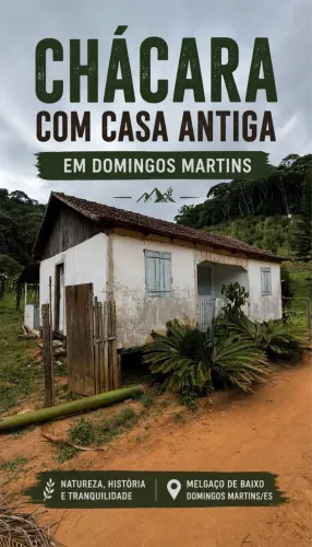 Chácara com casa antiga em Domingos Martins 