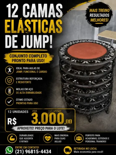 12 camas elástica para jump