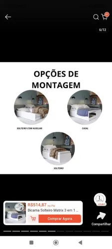 Cama 3 em 1