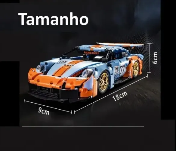 Carro Porsche Lego - 465 peças 18cm (lacrado na caixa)