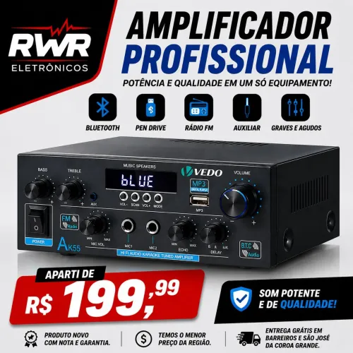 Amplificadores Profissional 'Entrega grátis ' (RWR SOM)