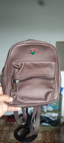 Bag Pequena em Couro Fluminense Café Arena Couros