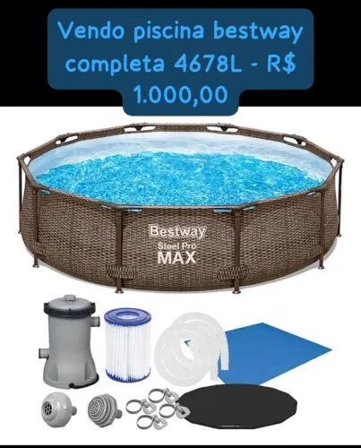 Vendo piscina bestway completa - 4678L.