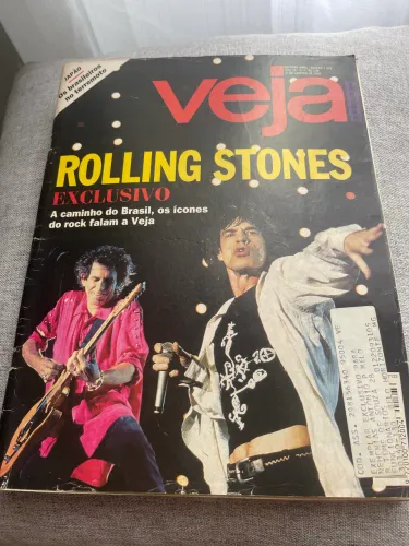 Revista veja exemplar Rolling Stones 1995