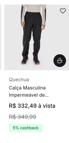 Calça impermeável masculina grande quechua, trilha, moto, decathlon