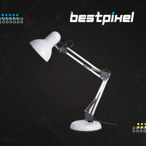 Luminária Pixar Articulada de Mesa com Garra e Base - Metal