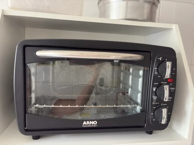 Forno Elétrico Arno 5 em 1 20L Preto FOR3 com Função AirFry