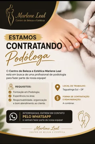 Estamos contratando Podologa