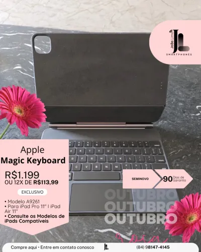 TECLADO APPLE MAGIC KEYBOARD, SEMINOVO, EXCLUSIVO
