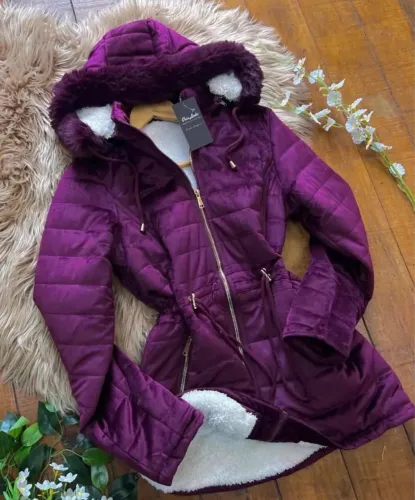 Parkas Peluciada Feminina Para Revenda