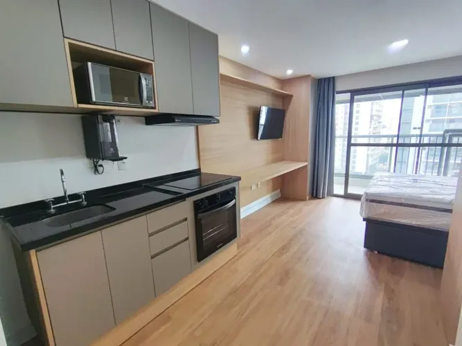Apartamento com 1 dormitório para alugar, 30 m² por R$ 3.480/mês - Vila Clementino - São P
