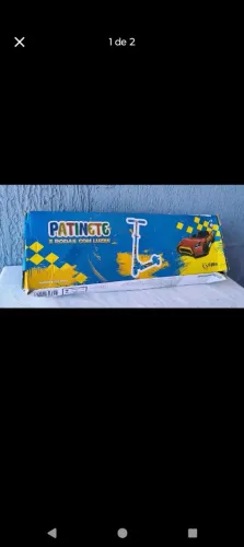 Patinete infantil luz led com 3 rodinhas dobrável até 40kg