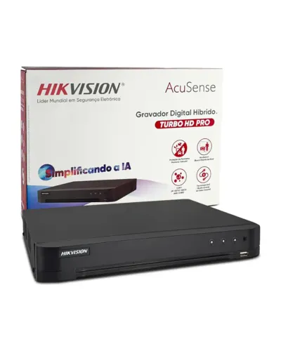 DVR Turbo Hd Pro 8 Canais AcuSense iDS-7208HQHI-M1/XT (Novo na caixa) - Hikvision