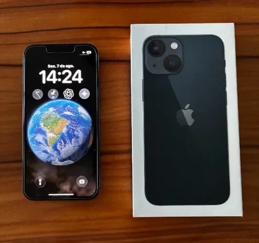 iPhone 13 Mini 128GB Midnight - Impecável + Bateria 88% + Capa Nomad + Película Spigen +