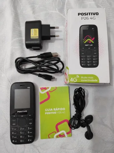 Celular Positivo P26 4G Para Idoso Com Rádio, Lanterna E Câmera - Novo na Caixa
