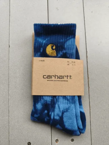 meia carhartt tie-dye azul