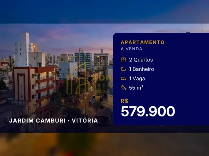 Seu Novo Lar: Apartamento de 2 Quartos em Jardim Camburi Venha Conhecer!