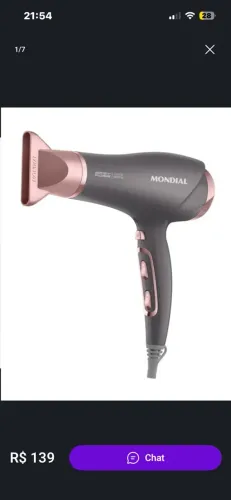 Secador de cabelo mondial