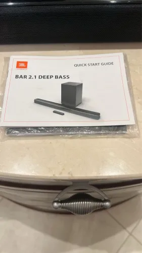 Soundbar JBL Bar 2.1 Deep Bass com Subwoofer Sem Fio - Som Potente