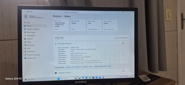 Vendo Pc Completo (leia a descrição)
