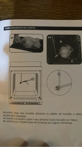 Forno elétrico de embutir 74L