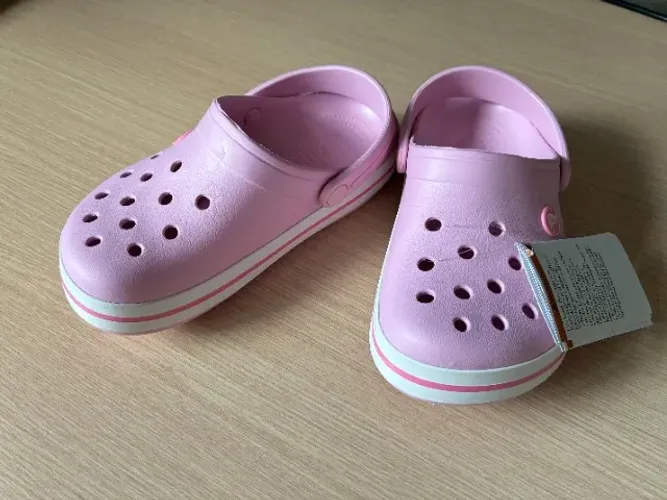 Sandália Crocs Crocband Infantil Rosa - Nova com Etiqueta (Tam 33)