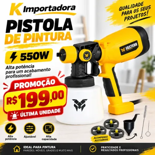 Pistola de Pintura 555w 110v