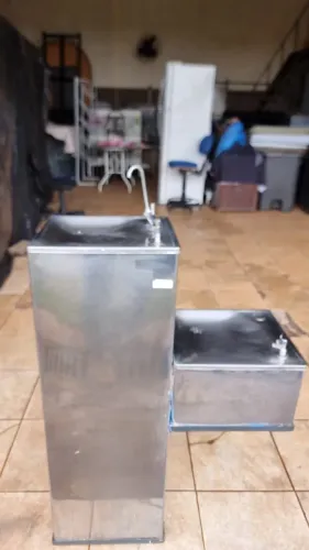 Bebedouro duplo com purificador em inox Libell 127 volts bem conservado funcionando 100%