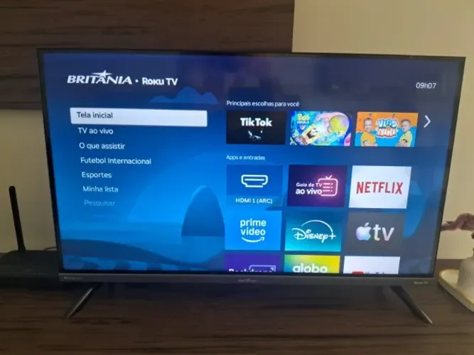 Smart TV 32" Britânia LED Roku TV (Nova)