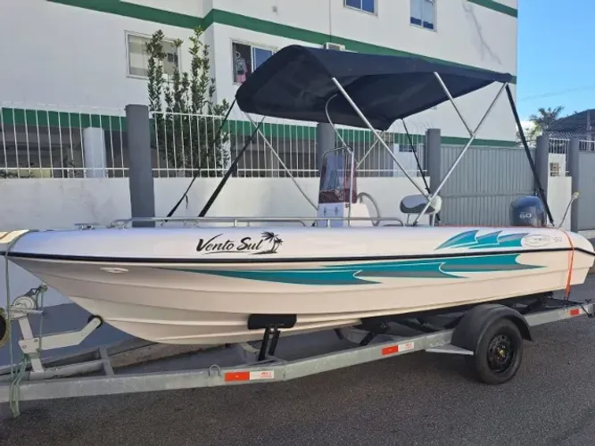 Linda Lancha Floripa 16 + Yamaha 60HP 4T + Carreta Rod